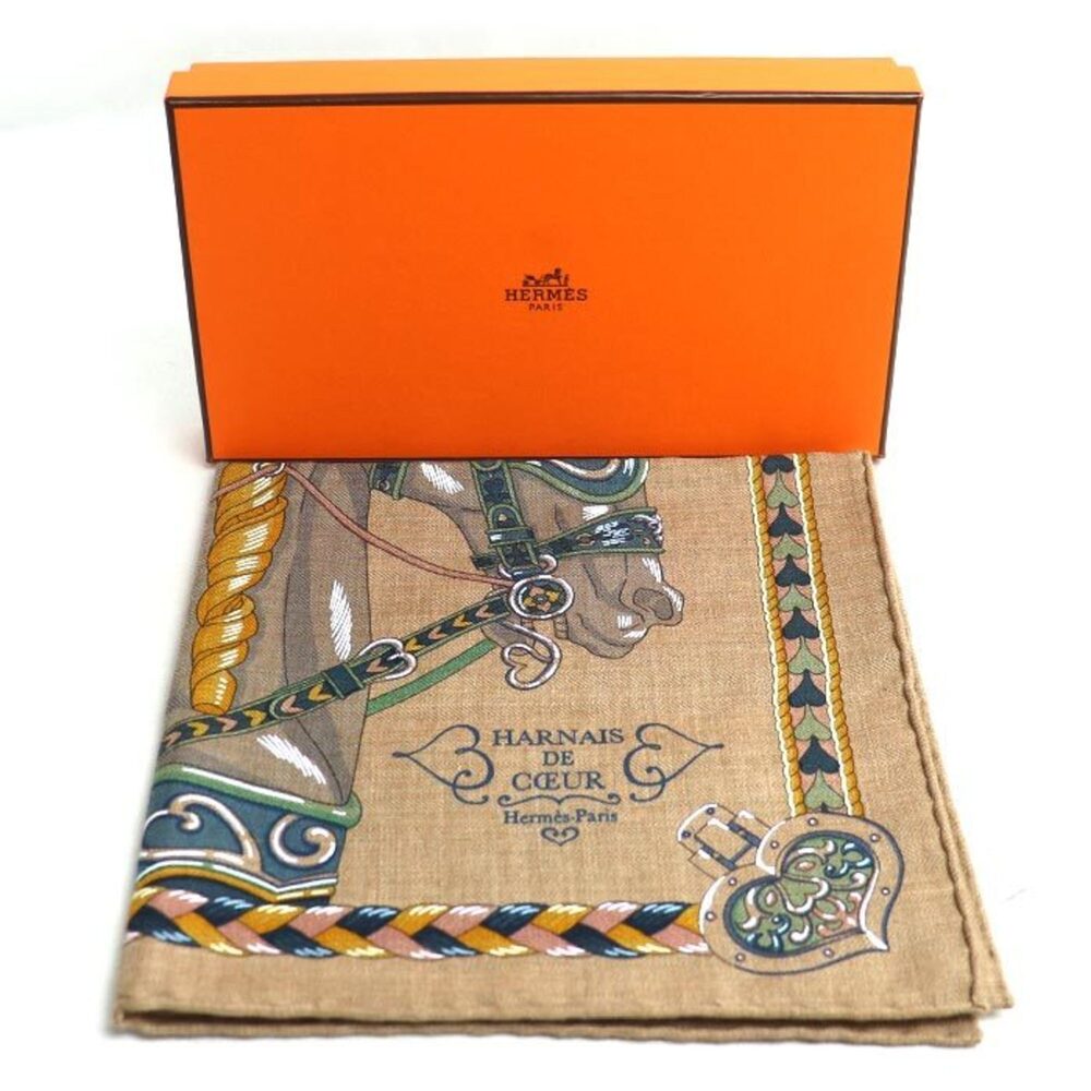 HERMES Authentic Green Scarf - Picture 5 of 5